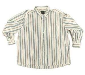 Private Club Men's Long Sleeve Button-Down Striped Dress Shirt